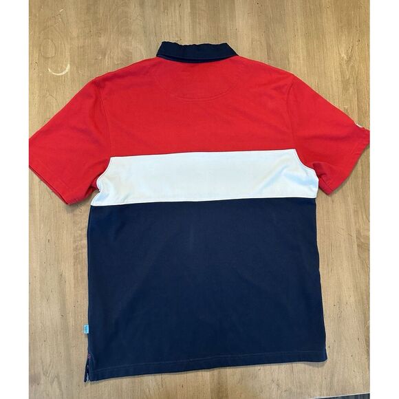 Rugby World Cup Collection England 2015 Color Block Polo Shirt Men's Large - Picture 6 of 8